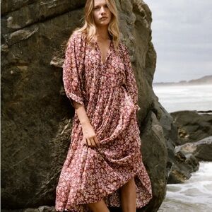 Daughters of India Kyra Midi Dress in Sumac